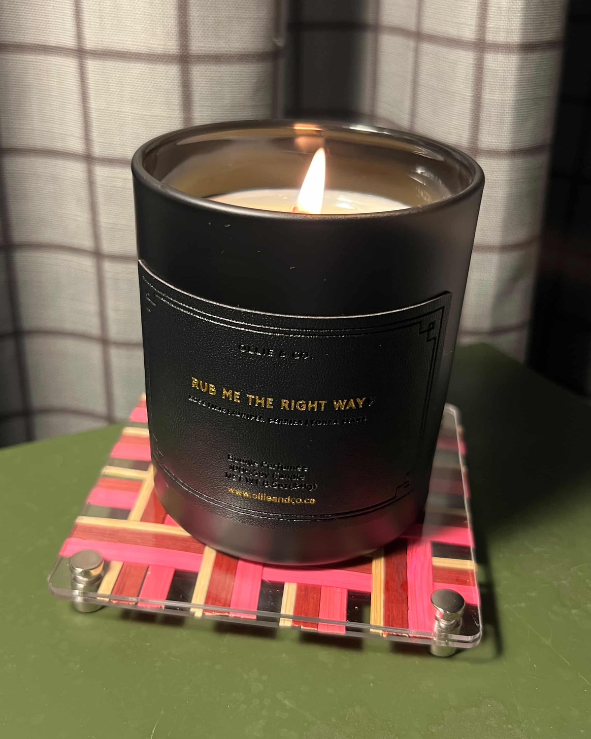 Rub Me The Right Way by Ollie & Co. with rose, iris, juniper berries, tonka beans.