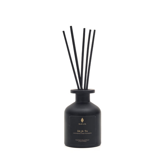 Déjà vu by Ollie & Co. with lemongrass, sage, eucalyptus, cotton flower.
