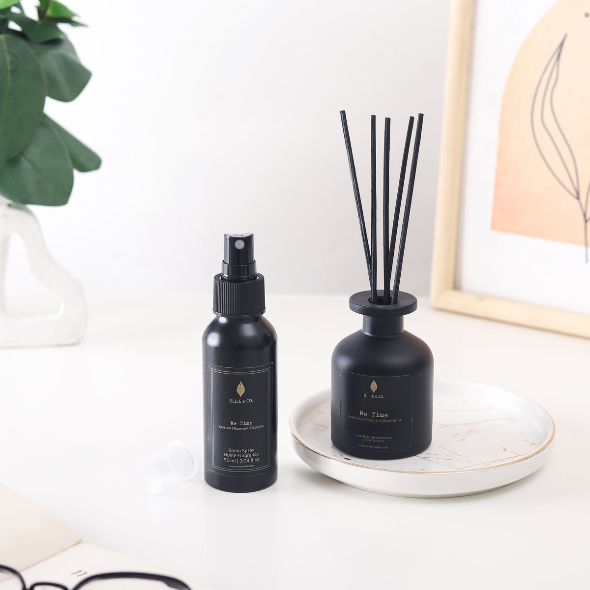 Me Time by Ollie & Co. with eucalyptus, rosemary, sage.