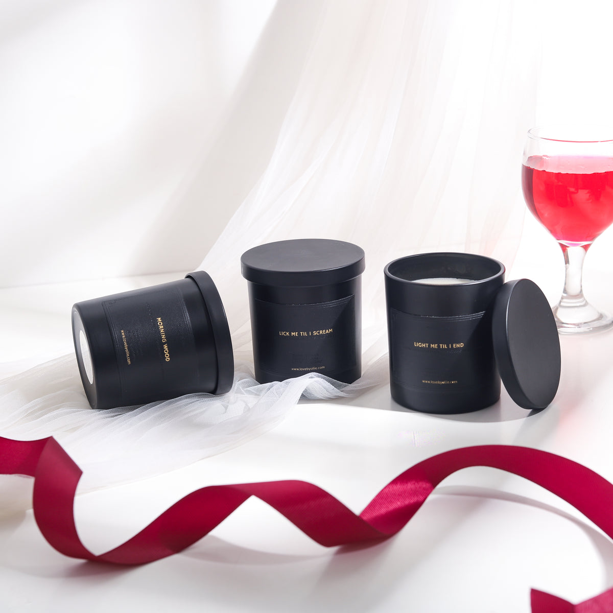LICK ME TIL I SCREAM by Ollie & Co. with cherry, liqueur, rose, lipgloss.
