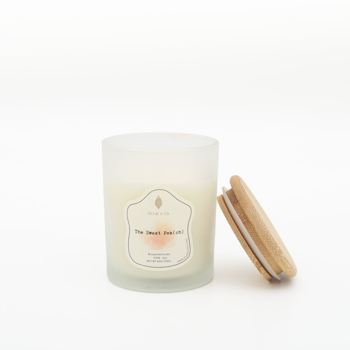 The Sweet Pea(ch) by Ollie & Co. with peach, honey nectar, magnolia.