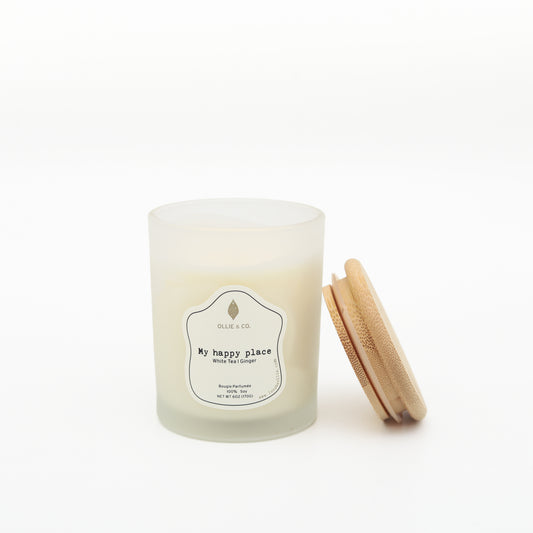 My Happy Place by Ollie & Co. with white tea, ginger.