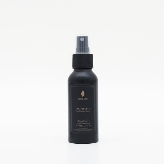 Mr. Perfect by Ollie & Co. with sandalwood, mineral water, suede.