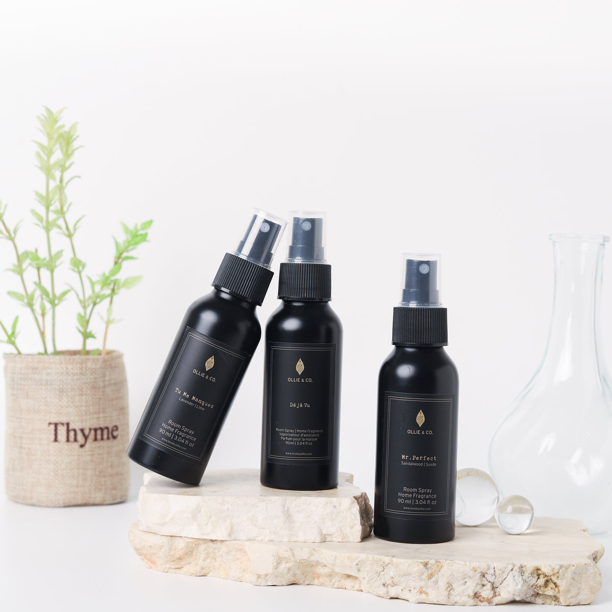 Déjà vu by Ollie & Co. with lemongrass, sage, eucalyptus, cotton flower.