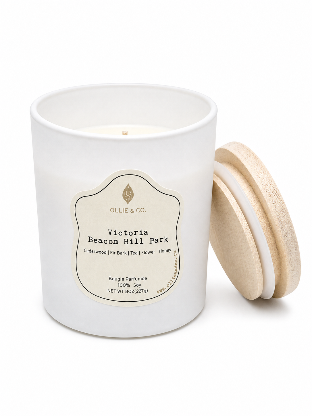 Victoria Beacon Hill Park by Ollie & Co. with honey, freesia, Grasse rose, fir bark, cedarwood.
