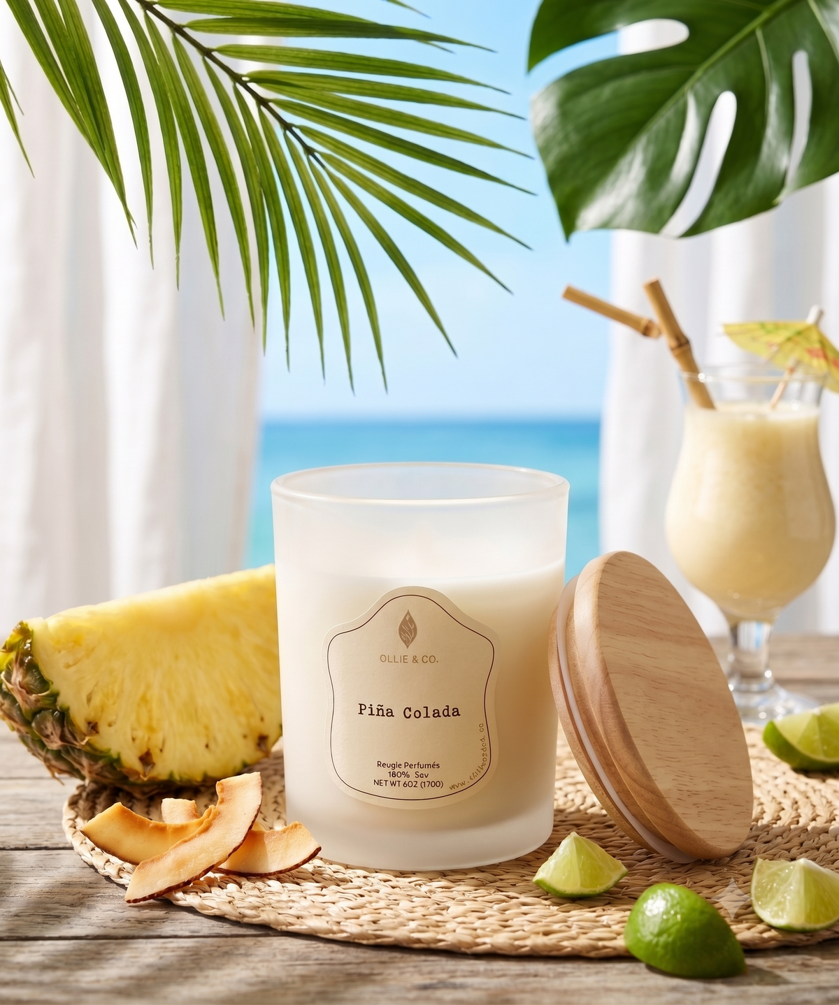 Pina Colada by Ollie & Co. with coconut cream, pineapple, rum.