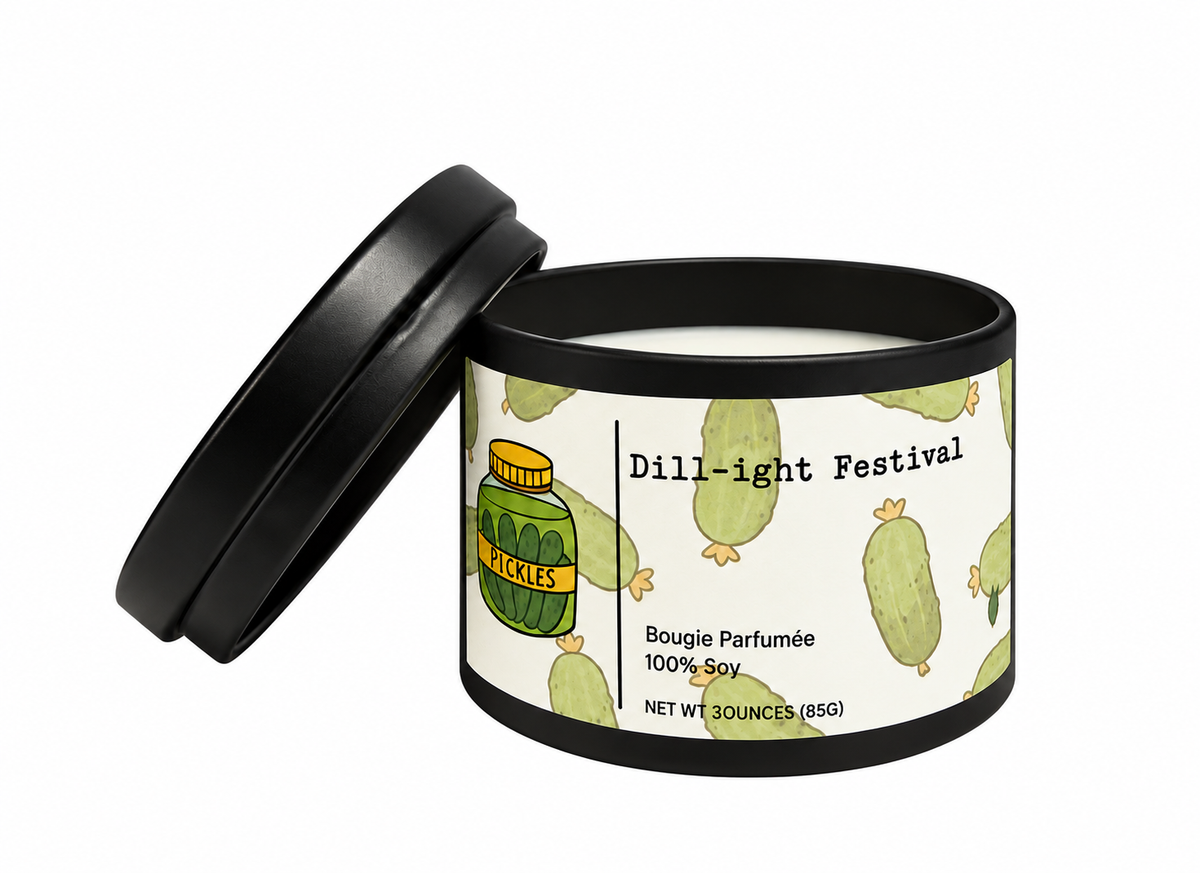 Dill-ight Festival dill pickle soy candle by Ollie & Co.