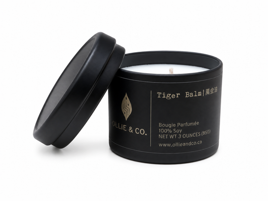 Tiger Balm by Ollie & Co. with softened herbal balm, cooling nostalgic scent.