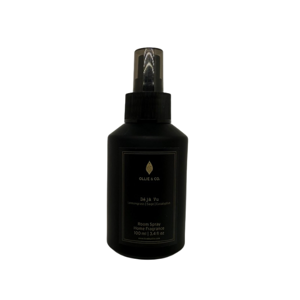 Déjà vu by Ollie & Co. with lemongrass, sage, eucalyptus, cotton flower.