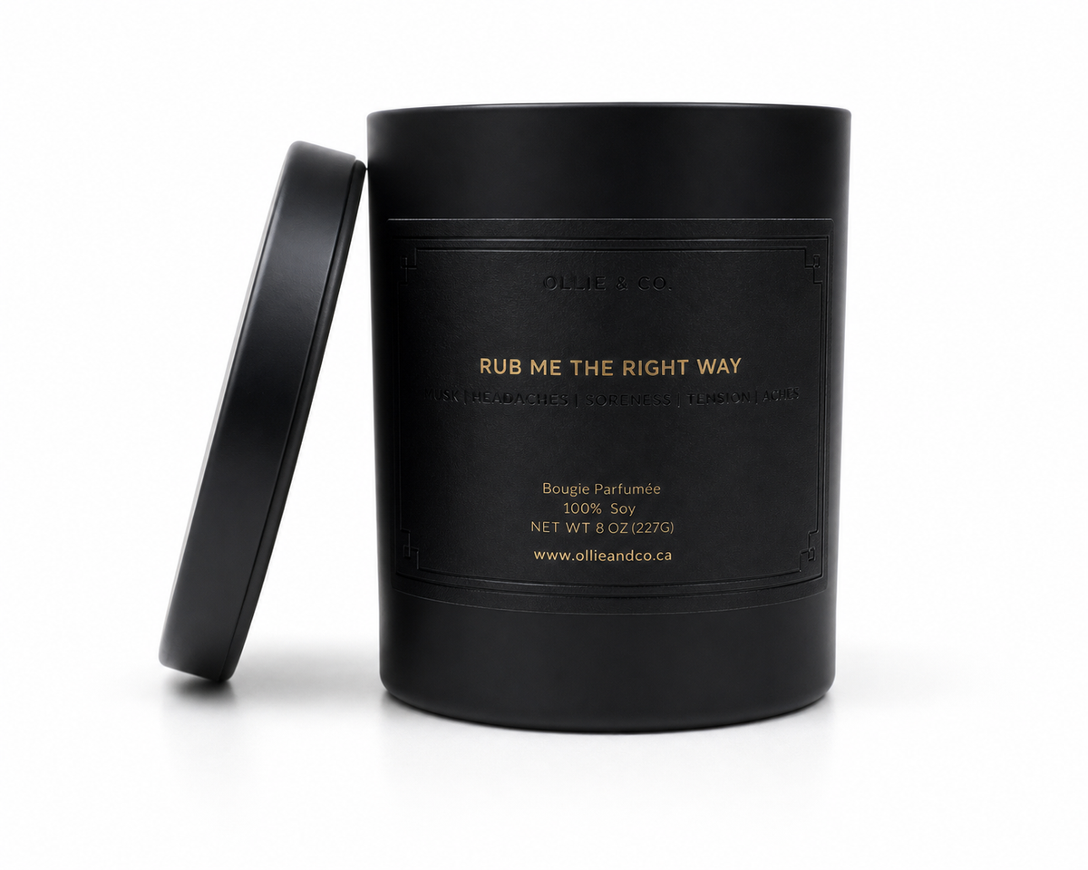 Rub Me The Right Way by Ollie & Co. with rose, iris, juniper berries, tonka beans.