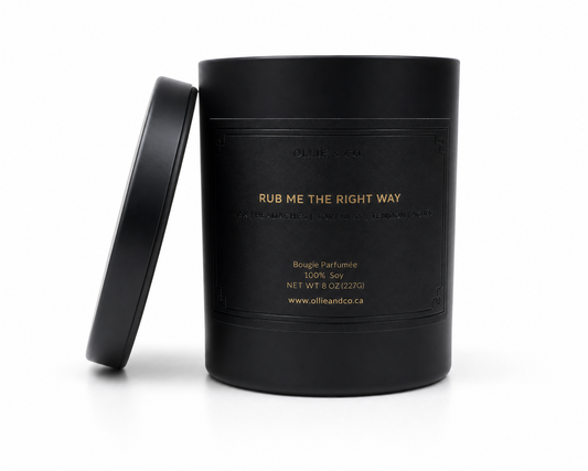Rub Me The Right Way by Ollie & Co. with rose, iris, juniper berries, tonka beans.